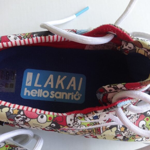 LAKAI Hello Sanrio canvas sneakers size men's/youth 4, Camby style, Kitty print - Picture 10 of 15